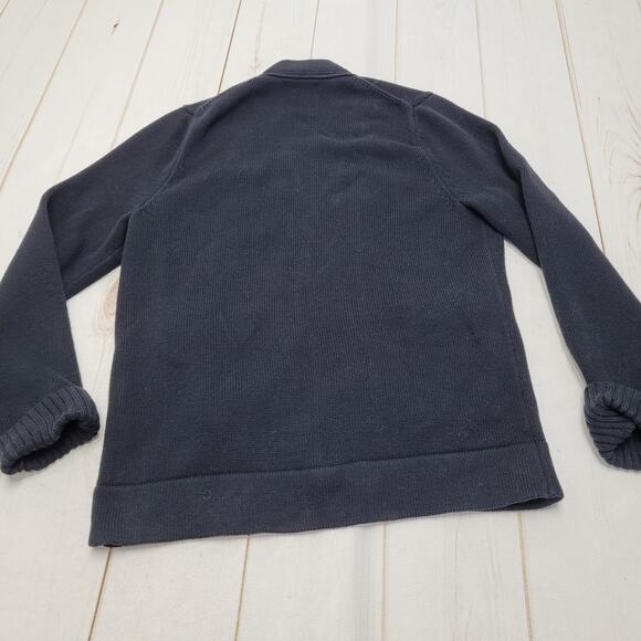 Pink Victorias Secret varsity black knit button front cardigan sweater - Picture 2 of 8